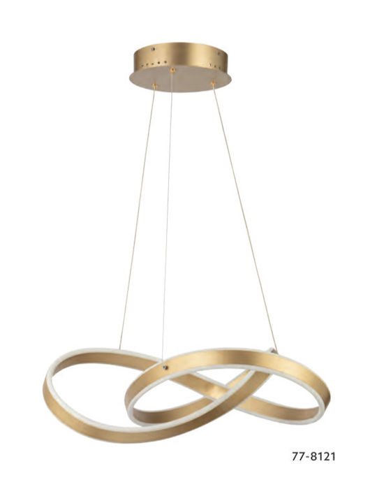 Home Lighting Milea Pendant Lamp with Built-in LED Gold