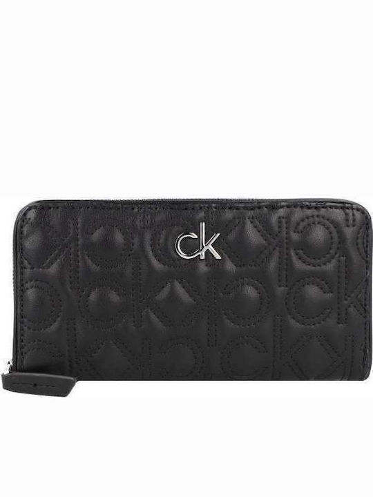 Quilted Large Women's Wallet Classic Black