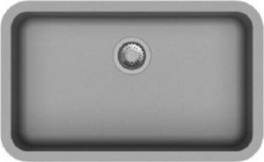 Macart Vigor U-100 MA.NE02067.10 Поддръжка Мивка от Синтетичен Гранит Ш78.5xД48см Оникс