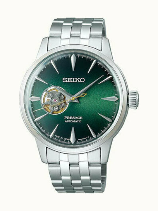 Seiko Presage Basic Line Men's Watch 40.5mm Automatic with Silver Metal Bracelet