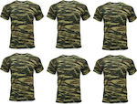 Set Militär in Khaki Farbe Set von 6 Herren mit Tarnmuster Design