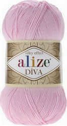 Alize Fir de tricotat Diva Pink 100gr 350m 100gr