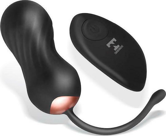 Tardenoche Zigzag Vibrating & Zigzagging Egg with Remote Control Mini Δονητής Egg με Απομακρυσμένο Έλεγχο 8.5cm Black