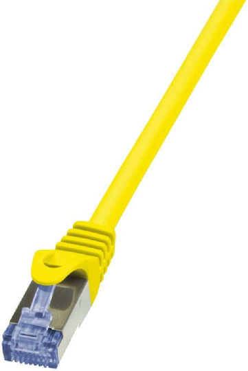 LogiLink S/FTP Cat.6a (Gigabit) Καλώδιο Δικτύου Ethernet 0.25m Κίτρινο