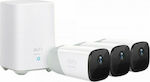 Eufy eufyCam 2 Pro Ολοκληρωμένο Σύστημα CCTV Wi-Fi με Control Hub και 3 Ασύρματες Κάμερες 4MP