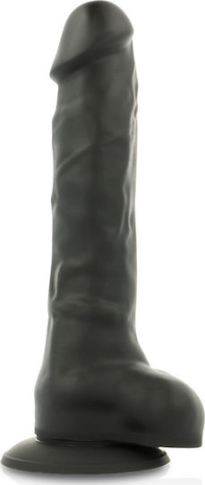 Cock Miller Ρεαλιστικό Dildo με Όρχεις και Βεντούζα Black 19.5cm