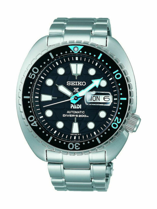 Seiko Prospex Padi King Turtle Ρολόι Αυτόματο με Μεταλλικό Μπρασελέ Seiko Prospex Padi King Turtle Ρολόι Αυτόματο με Μεταλλικό Μπρασελέ