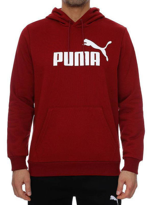 PUMA Big Logo Суитшърт с Качулка Бордо