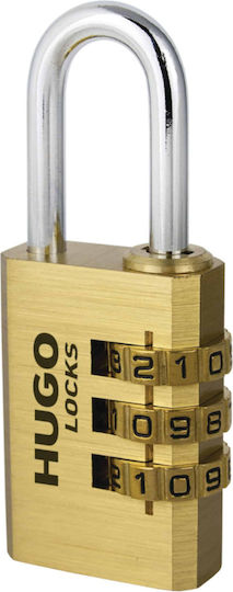 Hugo Locks PB20 Μπρούτζινο Λουκέτο Πέταλο Συνδυασμού 20mm