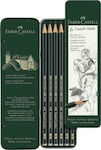 Faber-Castell Graphite Design 9000 Set von 6 Bleistiften Grün