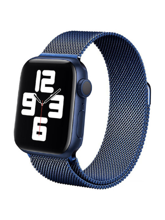 Crong Milano Curea Oțel inoxidabil Albastru marin (Apple Watch 38/40/41mm) CRG-40MST-BLU