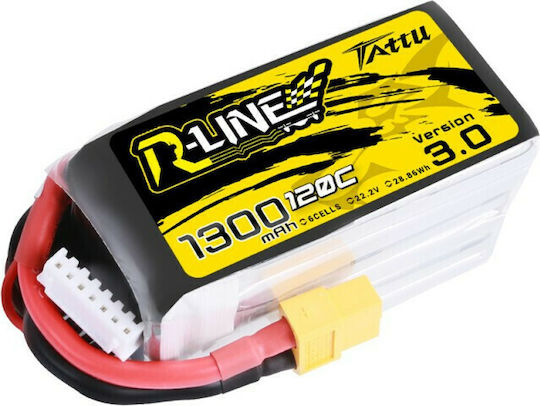 Tattu R-Line V3 Μπαταρία Li-Po 22.2V 1300mAh 120C 6S XT60 για Drone 2τμχ
