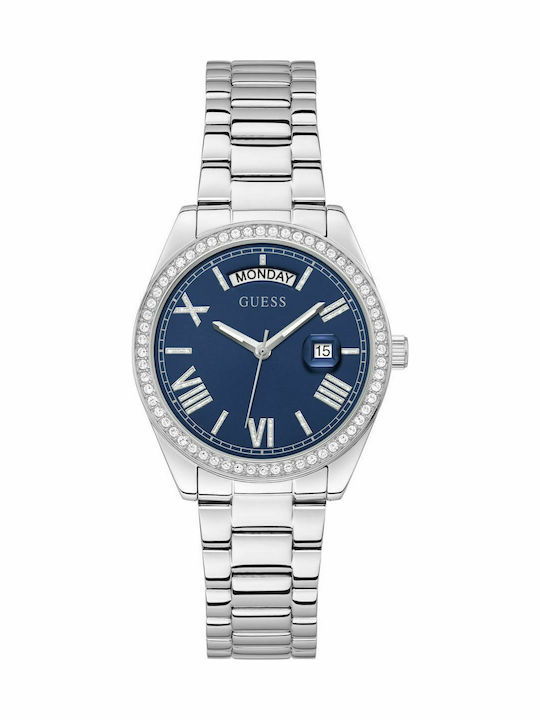 Guess Luna Womens Watch 36mm Battery with Silve...