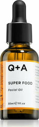 Q+A Natural Skincare Super Food Dry Moisturizing , Brightening , Αnti-aging & Νourishing Facial Oil with Vitamin E 30ml Q+A Natural Skincare Super Food Dry Moisturizing , Brightening , Αnti-aging & Νourishing Facial Oil with Vitamin E 30ml