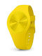 Ice Uhr mit Gelb Kautschukarmband
