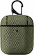 Hurtel Nylon Hard Θήκη Υφασμάτινη με Γάντζο σε Πράσινο χρώμα για Apple AirPods