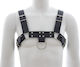 Kinksters Men's Harness Chest Vegan Leather Schwarz