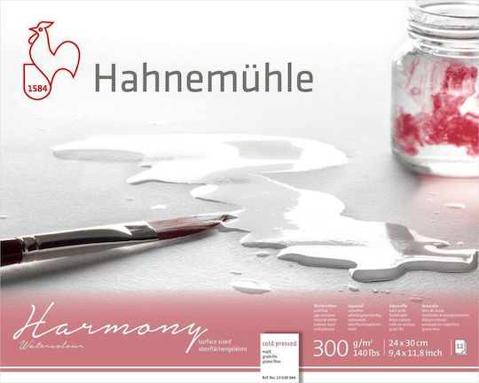 Hahnemuhle Watercolour Pad Harmony A4 21x29.7cm 12 Sheets