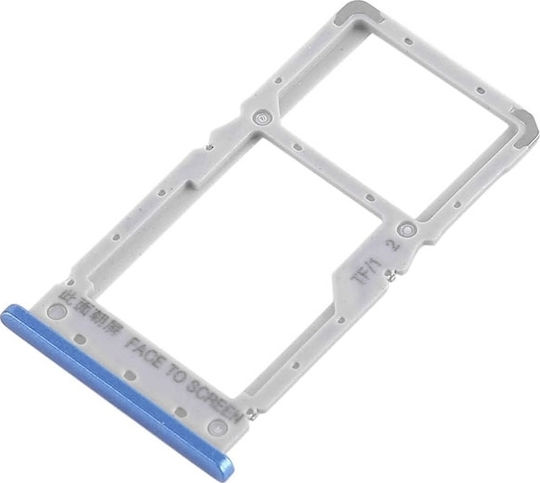 Υποδοχή κάρτας SIM και SD Tray Μπλε για Redmi Note 6 Pro
