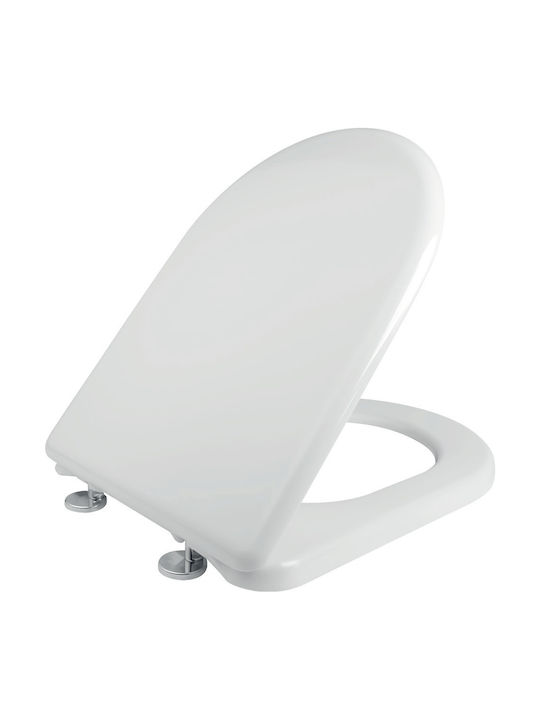 Elvit Bakelite Toilet Seat White D-Shape 41.5-47cm