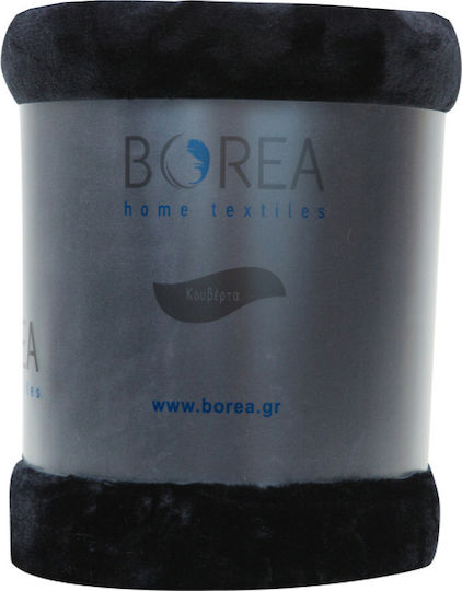 Borea K-4 Velveteen Double Blanket 220x240cm Black