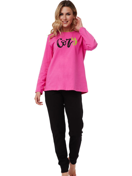 Minerva Winter Women's Pyjama Set Fuchsia