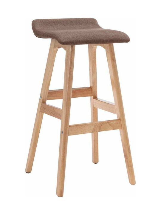 Stools Bar Upholstered with Fabric Taupe 2pcs 41x42x79cm