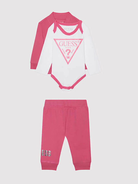 Guess Baby Bodysuit Set Long-Sleeved with Pants...