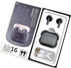 TWS Air16 In-ear Bluetooth Handsfree Căști cu C...