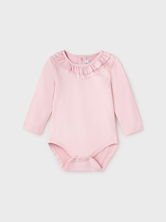 Mayoral Baby Bodysuit Set Long-Sleeved Pink