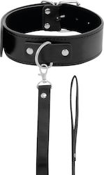 Darkness Collar With Leash Collar in Black Color