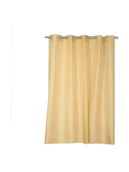 Nef-Nef Shower Κουρτίνα Μπάνιου Υφασμάτινη με Τρουκς 180x200 cm 1160 Yellow