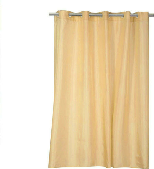Nef-Nef Homeware Shower Perdea de Baie Țesătură cu Inele 180x200cm 1160 Galben 023859 Nef-Nef Homeware Shower Perdea de Baie Țesătură cu Inele 180x200cm 1160 Galben 023859