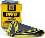 Work Stuff Zephyr Waffle Synthetic Cloth Cleaning for Windows For Car 35x35cm 400gsm 3pcs