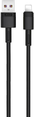 XO NB-Q166 USB to Lightning Cable Μαύρο 1m