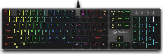 Meetion MK80 Gaming Μηχανικό Πληκτρολόγιο με Custom διακόπτες και RGB φωτισμό (Αγγλικό US)