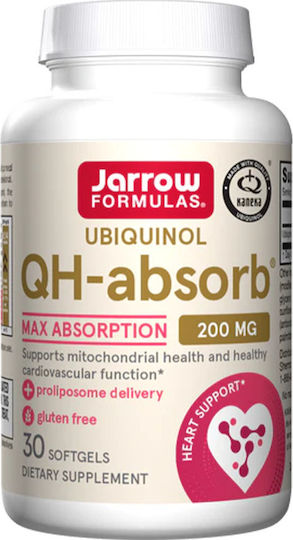 Jarrow Formulas Ubiquinol QH Absorb 200mg 30 softgels