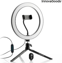 InnovaGoods Ring Light 26cm με Επιτραπέζιο Τρίποδο και Βάση για Κινητό