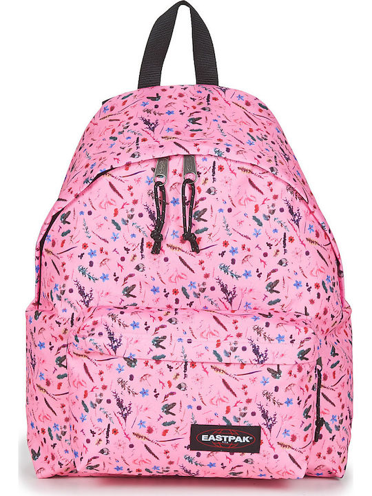 Eastpak Padded Pak'r Herbs Pink Σχολική Τσάντα Πλάτης Γυμνασίου - Λυκείου σε Ροζ χρώμα 24lt