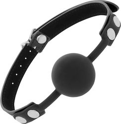 Darkness Ball Silicone Gag with Studs Намордник в Черен Цвят