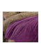 Nef-Nef Homeware Record Κουβέρτα Fleece Υπέρδιπλη 240x220εκ. Mauve