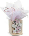 Christening Favor with Pencil Holder Minnie Νεράιδα made of Wood 48pcs