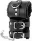 Darkness Wrist Restraints Black with Fur Cătușe în Culoare Negru