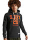 Track & Field Sweatshirt with Hood Charcoal Marl
