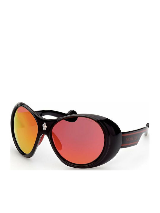 Moncler Sunglasses Μαύρα with Acetate Frame & Orange Lens Moncler Sunglasses Μαύρα with Acetate Frame & Orange Lens