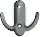 Conset Wall Hanger C547 Metal 2 Hooks Grey 5.8cm
