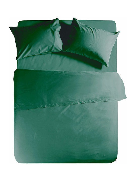 Nef-Nef Σεντόνι Ημίδιπλο με Λάστιχο 120x200x30εκ. Basic 1172 Green