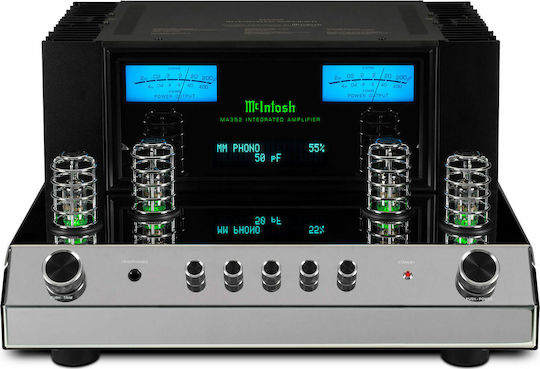 McIntosh MA352 Υβριδικός Ολοκληρωμένος Ενισχυτής Hi-Fi Stereo 320W/4Ω 200W/8Ω Ασημί
