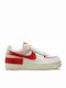 Nike Air Force 1 Shadow Femei Flatforms Sneakers Summit White / Gym Red / Aluminum / University Red