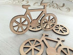 Christening Favor with Decorative Item Ποδήλατο made of Wood 4pcs